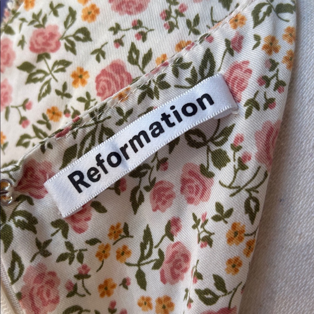 Reformation Multicolor Floral Maxi Dress Size :L - Picture 11 of 12